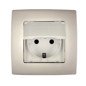   City német típusú dugalj vízálló fedéllel pezsgő metál Elmark