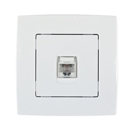 City telefon aljzat RJ11 fehér Elmark