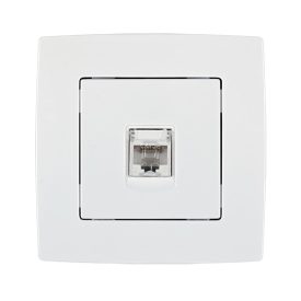 City számítógép aljzat RJ45 CAT5E fehér Elmark