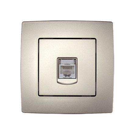 City számítógép aljzat RJ45 CAT5E pezsgő metál Elmark