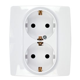 City német típusú dupla dugalj fehér Elmark