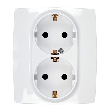 City német típusú dupla dugalj fehér Elmark