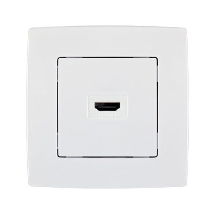City HDMI aljzat fehér Elmark