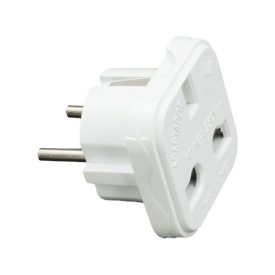 Utazó adapter UK -> EU fehér Elmark