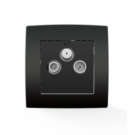 City TV + SAT + FM aljzat antracit Elmark