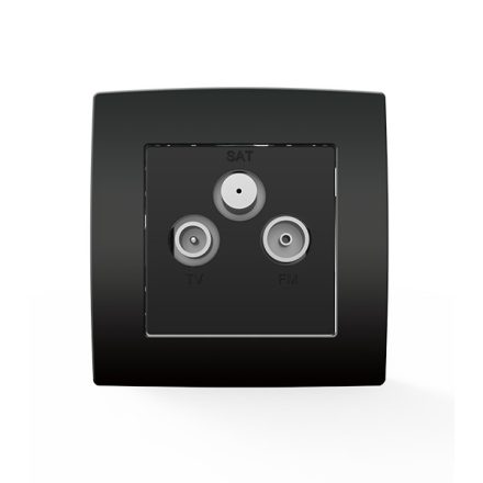 City TV + SAT + FM aljzat antracit Elmark