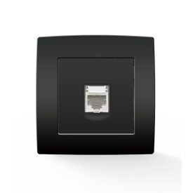 City számítógép aljzat RJ45 CAT6E antracit Elmark