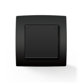   City német típusú dugalj vízálló fedéllel antracit Elmark