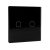 WI-FI okos érintőképernyős EU 2 GANG 1 WAY kapcsoló fekete Elmark