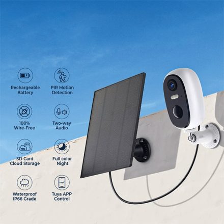 TUYA SMART napelemes kamera 1080P IP66 Elmark