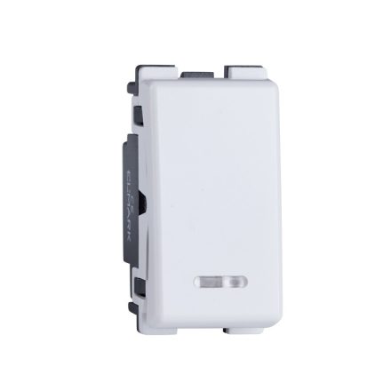 Lecce fehér jelzőfényes egy pólusú kapcsoló Elmark