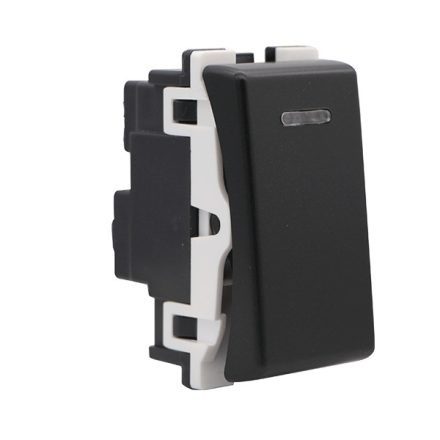 Lecce antracit jelzőfényes egy pólusú kapcsoló Elmark