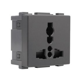 Lecce univerzális dugalj 13A antracit Elmark