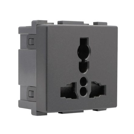 Lecce univerzális dugalj 13A antracit Elmark