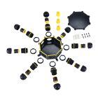 Csatlakozódoboz 8 bemenet 450VAC 24A IP68 Elmark