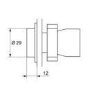 Ipari nyomógomb EL2-BA 31 NO zöld Elmark