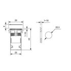 Nyomógomb EL-EA42 1NC piros Elmark