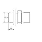 Ipari nyomógomb EL2-BP 42 NC PIROS IP65 Elmark
