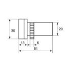 LED jelzőlámpa AD56D-22-W-110 FEHÉR 22mm 110V AC Elmark