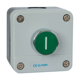 Nyomógomb tokozattal, rugós BP102 1NO IP65 Elmark