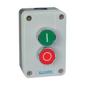 Tokozott nyomógomb B213 1NO;1NC IP44 1PIROS ,1ZÖLD Elmark
