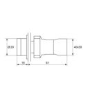 LED-es nyomógomb BW 3371 110V ZÖLD Elmark