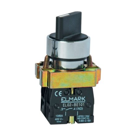 Kétpozíciós kapcsoló BD 21 1NO fekete Elmark