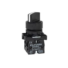 Economic gomb 2 pozíció fekete EL- ED25 NO+NC Elmark