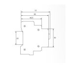 Sínes jelzőlámpa ELD-W-DIN 230V fehér Elmark