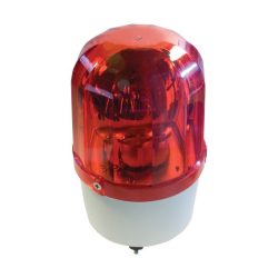 Jelző lámpa+sziréna LTE1101J-R 12V piros Elmark