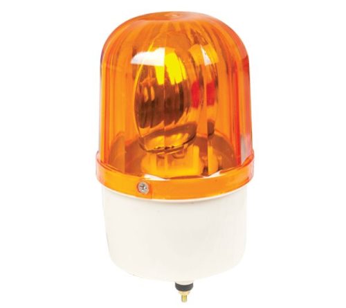 Jelző lámpa szirénával LTE1101J-Y 12V sárga Elmark