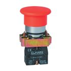 Gombafejes nyomógomb TYPE BC 42 1NC piros Elmark
