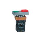 Beépíthető dupla nyomógomb BW 8475 2 24V 1NO+1NC piros és zöld+LED indikátor Elmark