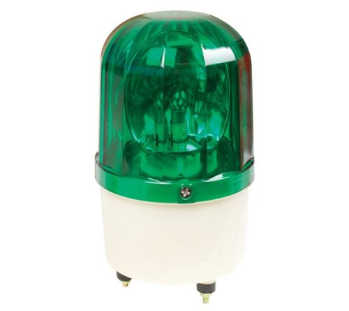 Jelző lámpa szirénával LTE1101J-G 230V zöld Elmark