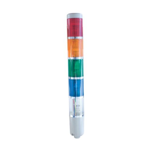 Jelző lámpa oszlop LTA205-5 230V piros, sárga, zöld, kék, fehér Elmark