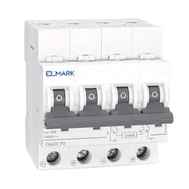 Kismegszakító DC64 20A 4P 6KA 1000V C Elmark