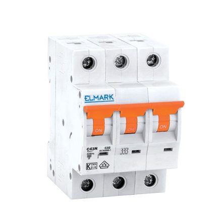 Kismegszakító C43N 32A 3P 4.5kA C Elmark