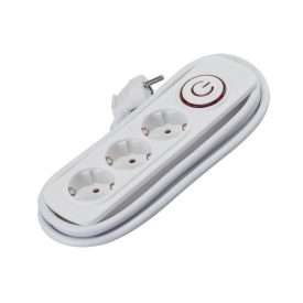 Hármas elosztó 2 méter 1,5 mm² vezetékkel fehér Elmark