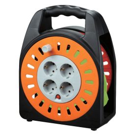   Kábeldob 4 aljzat 20 méter 1,5 mm² vezetékkel zöld Elmark