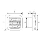 Ventilátor Ø100 szeleppel Elmark