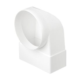 EL02-403 kerek - lapos csatlakozó 90° D100-110/55mm Elmark