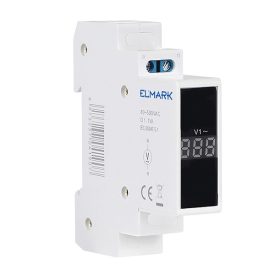 Moduláris feszültségmérő 1P 80-500VAC piros Elmark