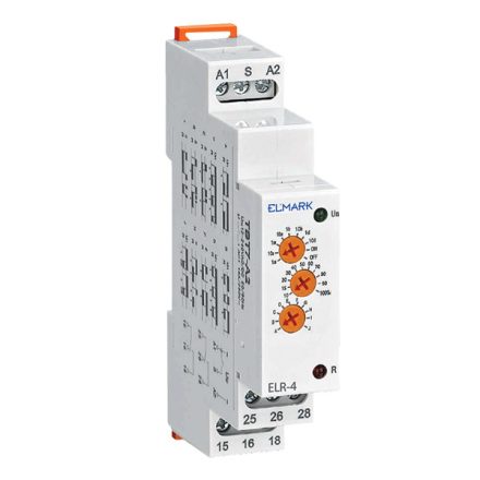 ELR-4 többfunkciós relé 12-240V AC/DC 2ХSPDT 2x16А Elmark