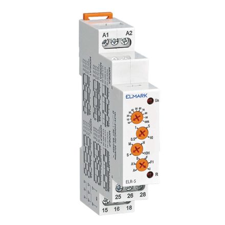 ELR-5 többfunkc.relé 24-240v AC/DC 2xspdt 5A Elmark