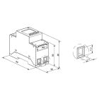 Többfunkciós energiamérő ADL200 10(80)А RS485 Elmark