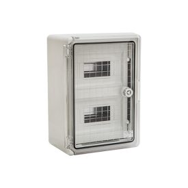   Műanyag elosztószekrény átlátszó ajtó 18 modulos IP65 Elmark