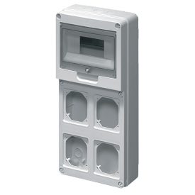 Ipari elosztó függőleges 4 dugalj 8 modul Elmark