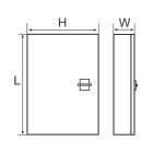 Rozsdamentes acél falon kívüli elosztódoboz SXF 80/60/25 Elmark