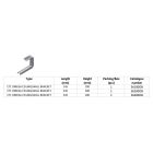 CT1 fali/mennyezeti tartó konzol H:200, L230 Elmark