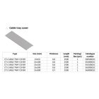 CT1 kábeltálca fedél M:15mm SZ:300mm V:0.6mm H:2500mm Elmark